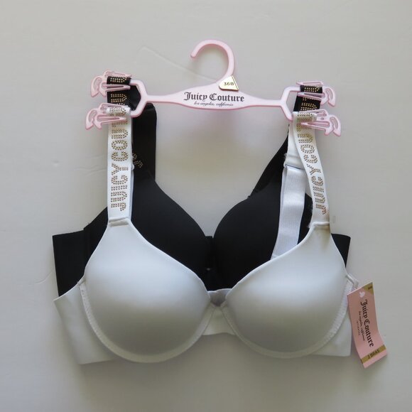 (#B) Juicy Couture Push Up 2 Pack Bra Size 36B - Picture 1 of 7